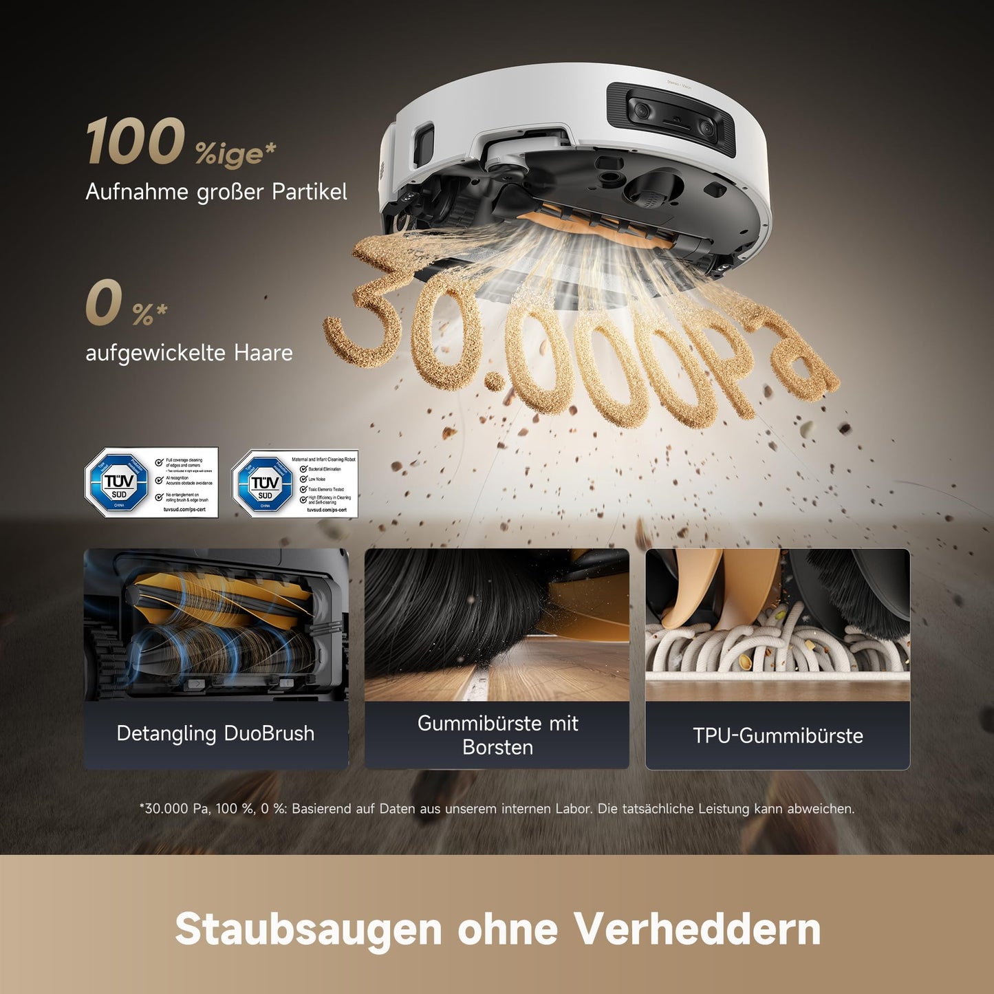 Dreame Aqua10 Ultra Roller Complete Saugroboter 30000Pa, Wischfunktion