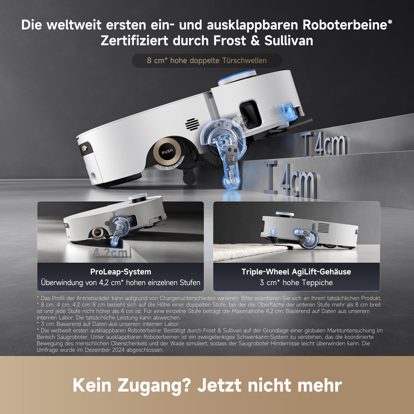 Dreame Aqua10 Ultra Roller Complete Saugroboter 30000Pa, Wischfunktion