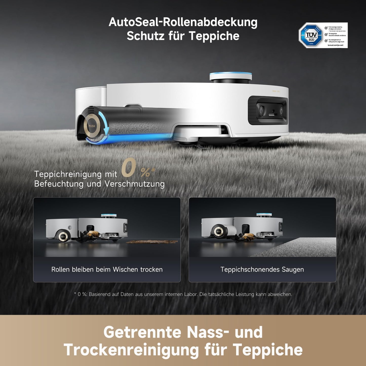 Dreame Aqua10 Ultra Roller Complete Saugroboter 30000Pa, Wischfunktion